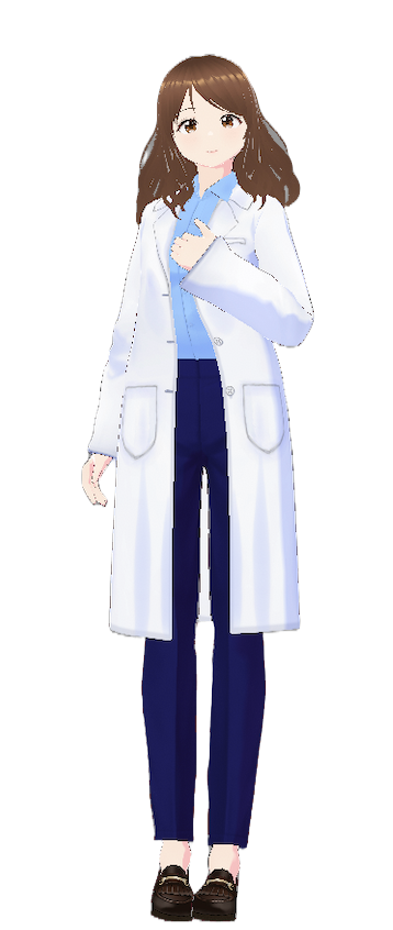 Female Avatar in White Coat